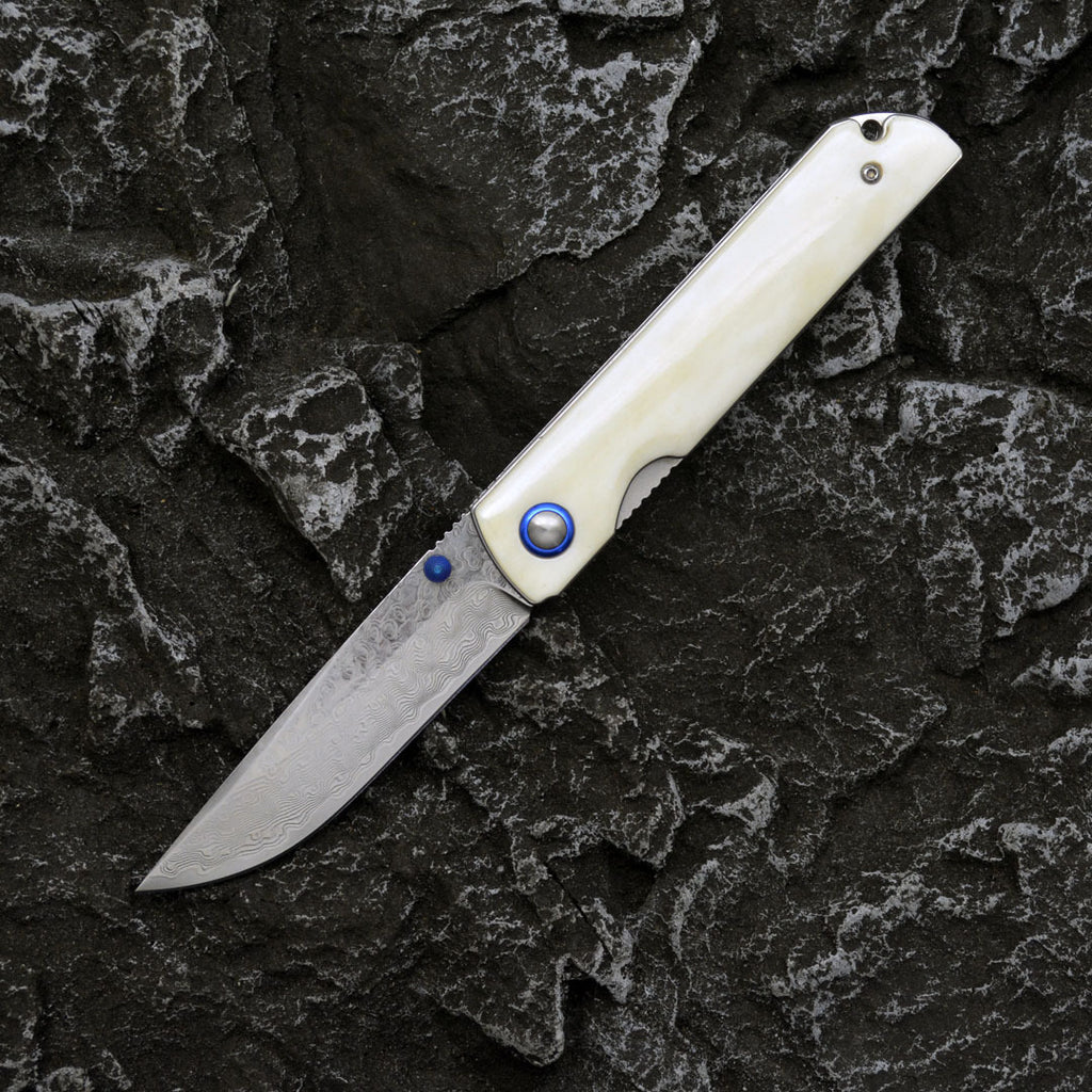 Damascus Steel A Folding Knife Foldable And Portable Knife Outdoor