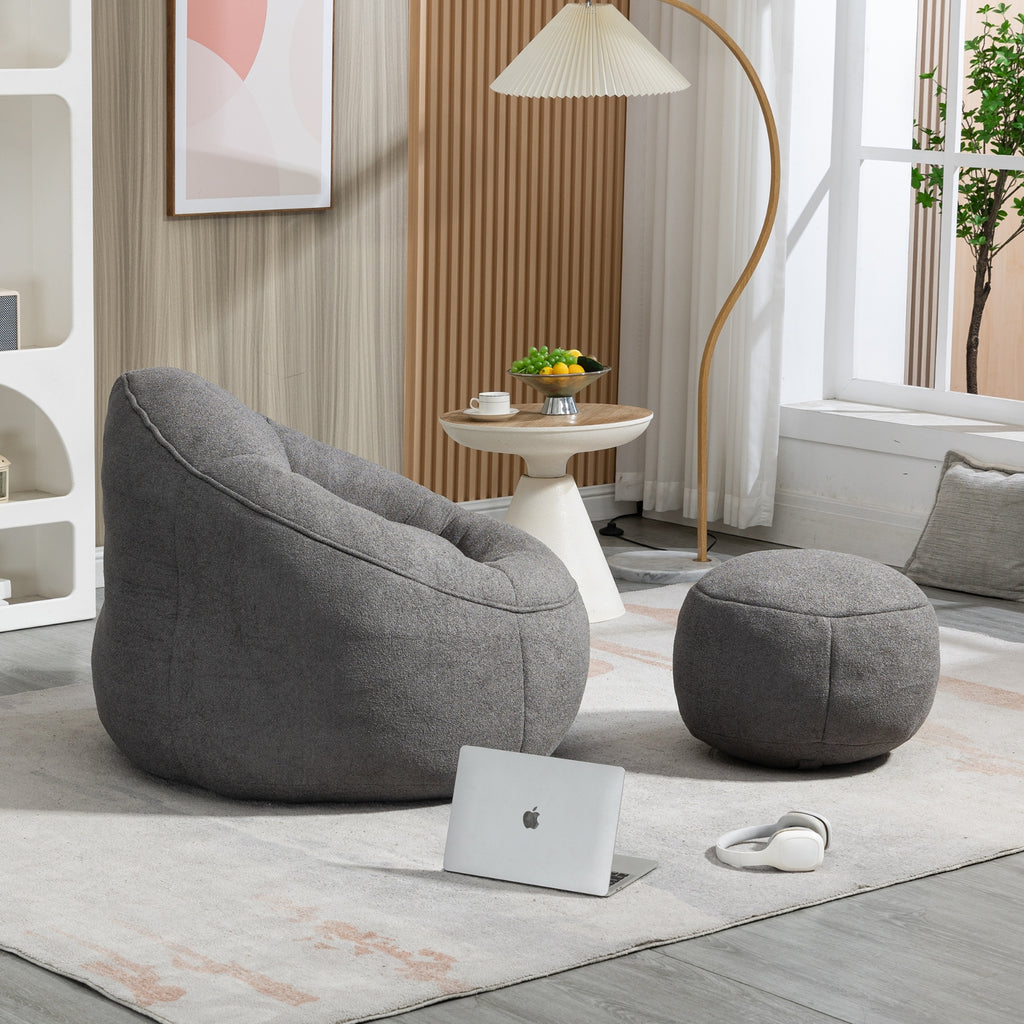 Bean Bag Sofa Chair High Pressure Foam  With Padded Foam Padding