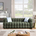 84.3 Length ,35.83 Deepth ,human Body Structure For USA People, Marshmallow Sofa,boucle Sofa ,White Color,3 Seater