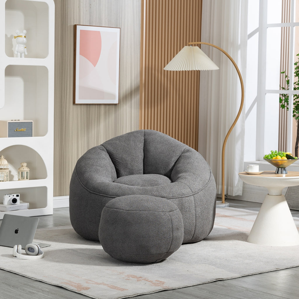 Bean Bag Sofa Chair High Pressure Foam  With Padded Foam Padding