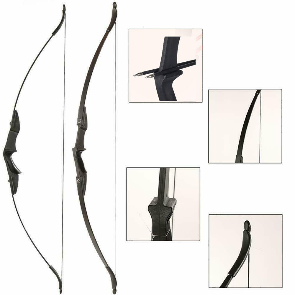 53 Takedown Recurve Bow Fiberglass Arrows Set 40lbs Archery Bow Hunting Shoot UK