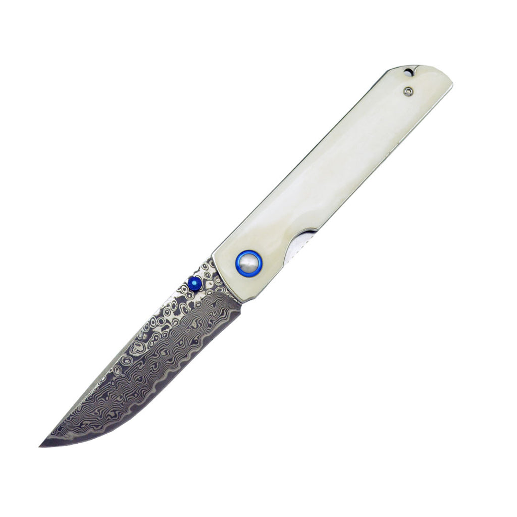 Damascus Steel A Folding Knife Foldable And Portable Knife Outdoor