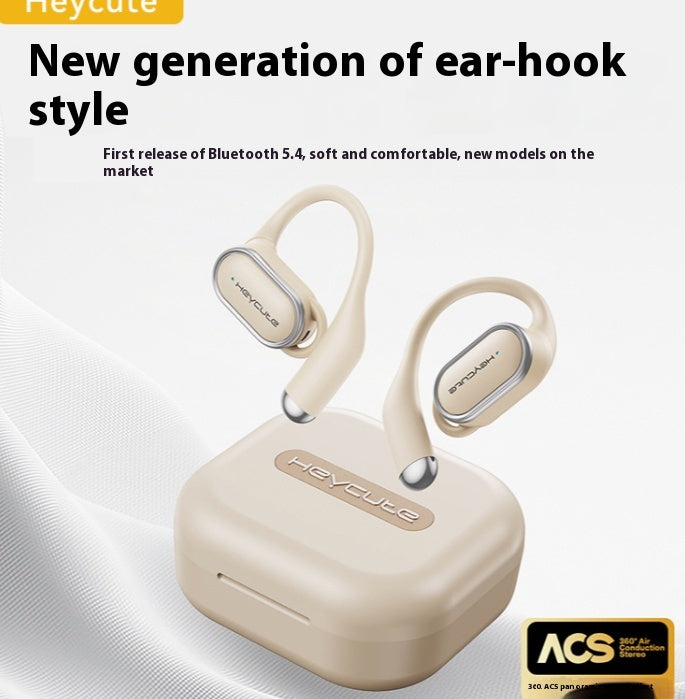 Bluetooth Headset Wireless Large Power Ultra-long Life Battery Sports Ear Hook Air Conduction