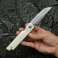 Damascus Steel A Folding Knife Foldable And Portable Knife Outdoor